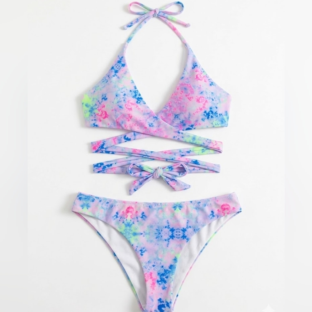 Shekini Tie-Dye Bikini Set